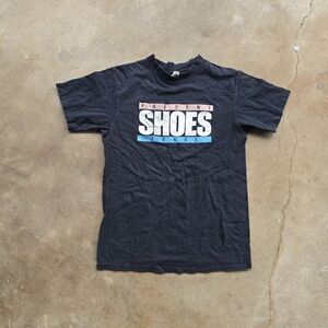 Vintage 80s Shoes Present Tense Band Tee Shirt Single Stitch M